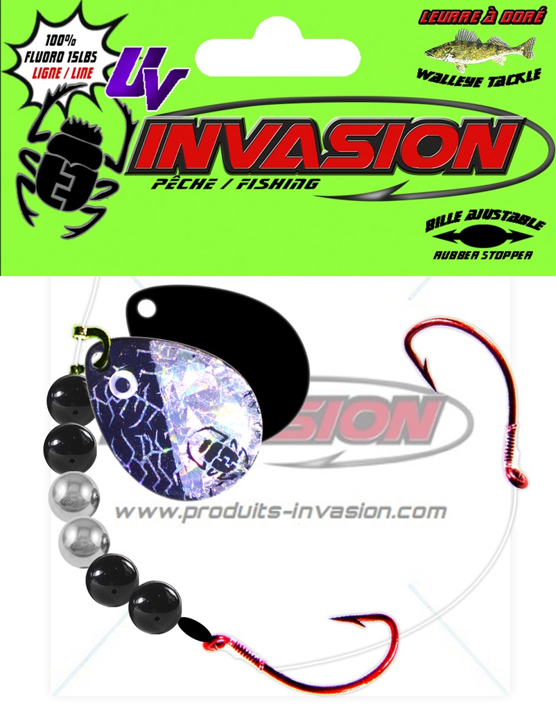 18 - Iridescent Noir et Argent (Hologramme Argent)