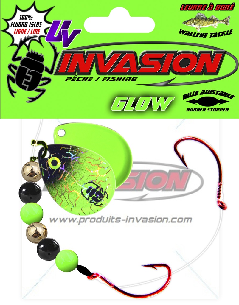 22 - GLOW Vert et Noir (Hologramme Or)