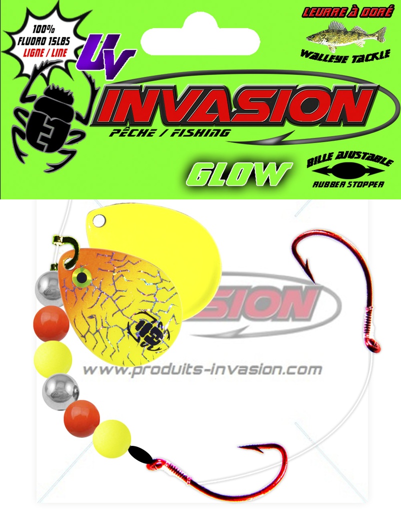 24 - GLOW Orange et Chartreuse (Hologramme Argent)