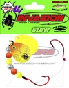 24 - GLOW Orange et Chartreuse (Hologramme Argent)