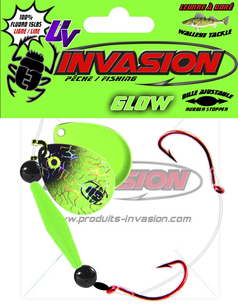 22 - GLOW Vert et Noir (Hologramme Or)