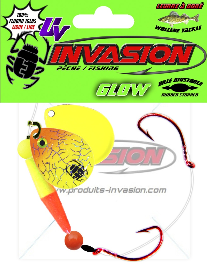 24 - GLOW Orange et Chartreuse (Hologramme Argent)