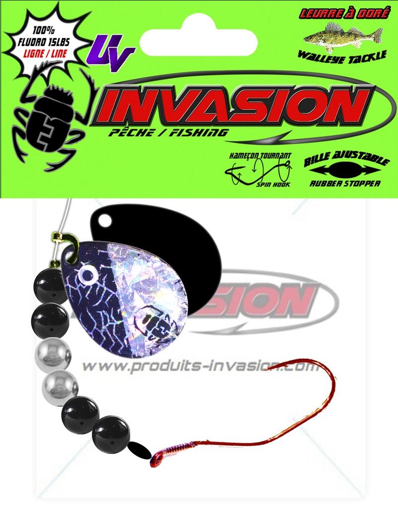 18 - Iridescent Noir et Argent (Hologramme Argent)