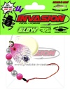 23 - GLOW Rose et Blanc (Hologramme Argent)