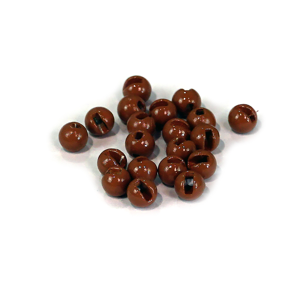 SHOR - TUNGSTEN SLOTTED BEADS - CHOCOLATE BROWN