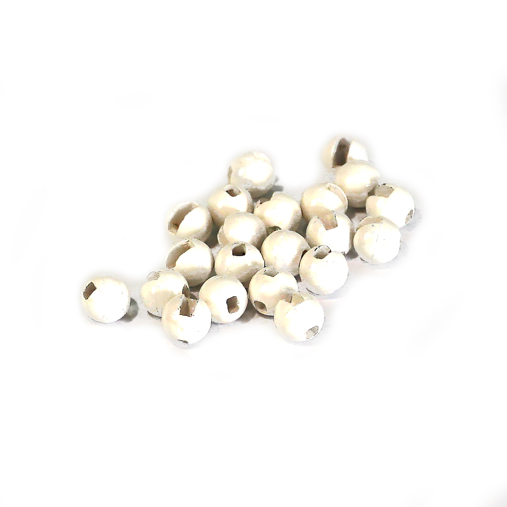 SHOR - TUNGSTEN SLOTTED BEADS - WHITE