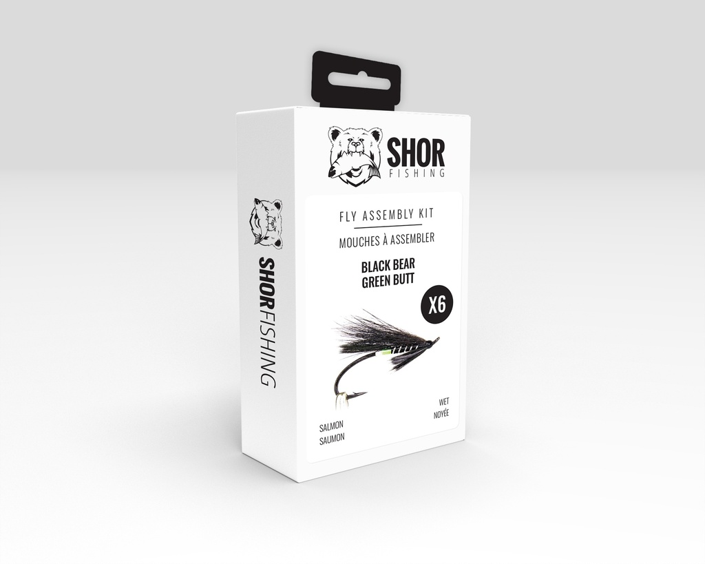 SHOR - KIT DE MONTAGE :  BLACK BEAR GREEN BUTT 
