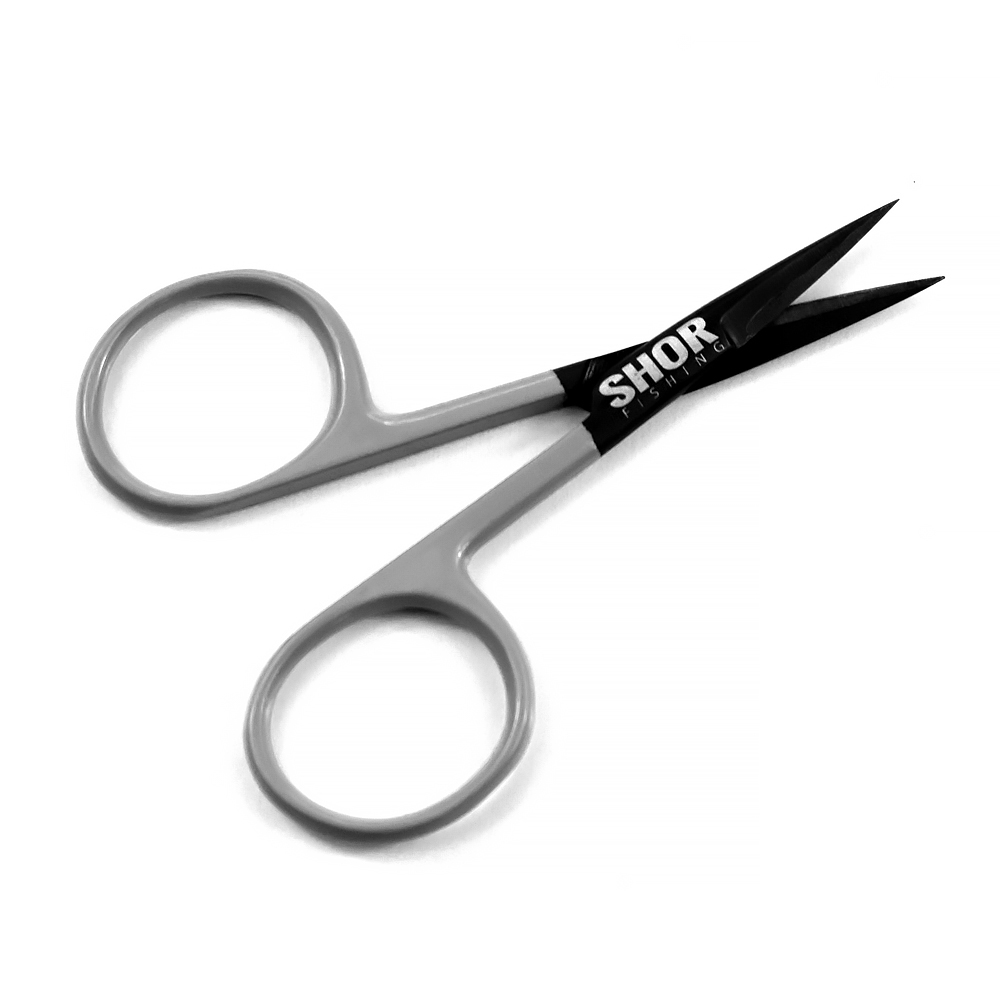 SHOR PREMIUM - ALL PURPOSE TUNGSTEN CARBIDE STRAIGHT SCISSORS 4in