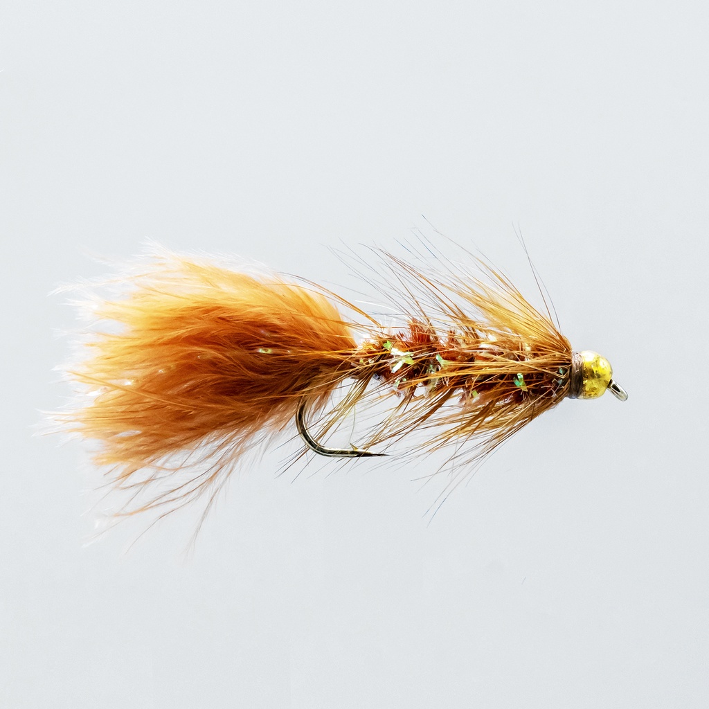 Bead Head Crystal Bugger Brown (STREAMER)