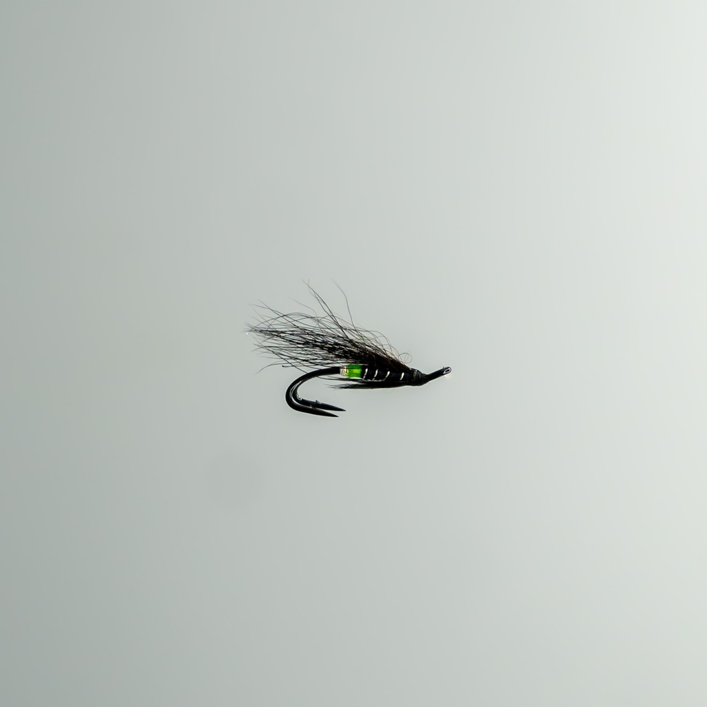 Black Bear Green butt - DOUBLE HOOK