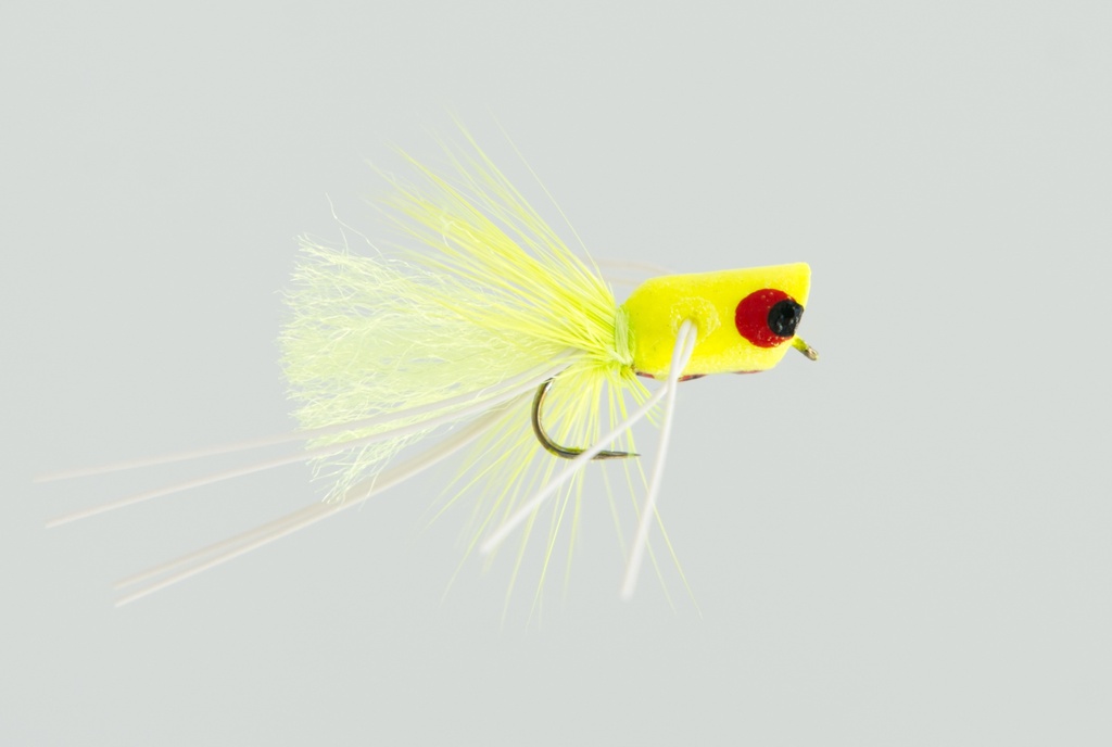 NEPTUNE FLIES - Micro Popper - Chartreuse