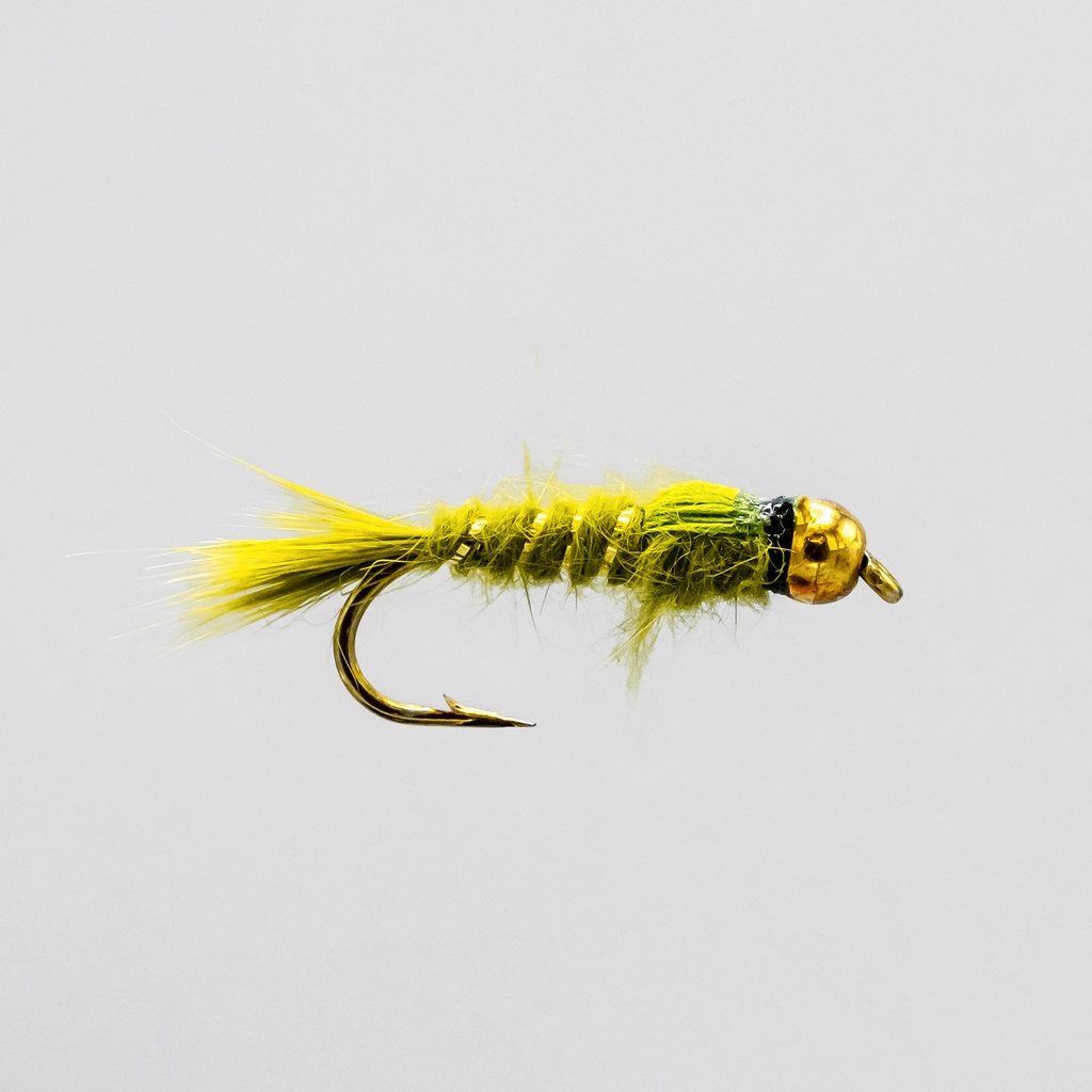 Hare's ear Olive Bead Head Nymphs