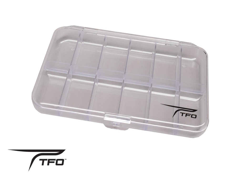 TFO -  12 COMPARTMENT CLEAR FLY BOX