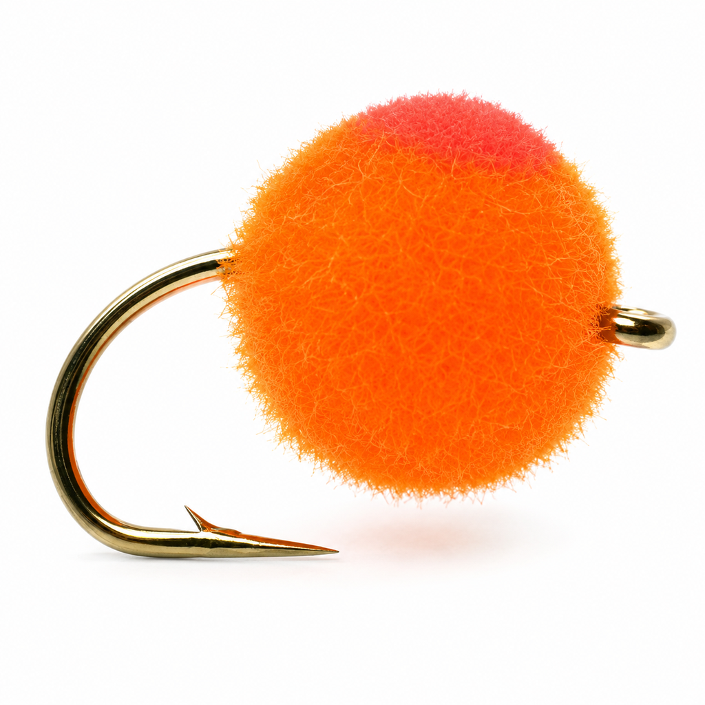 NEPTUNE FLIES - Glo bug - orange flame