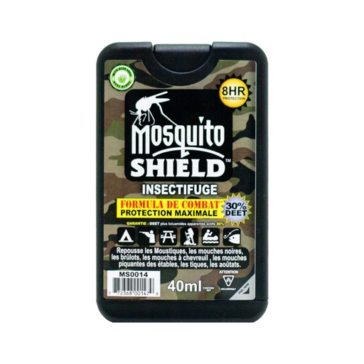 [MS0014] MOSQUITO SHIELD - COMBAT FORMULA - 40ml PUMP (30% DEET)