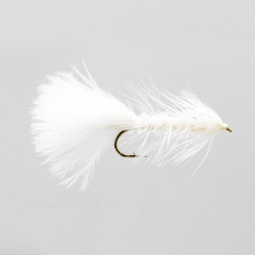 NEPTUNE FLIES - White Crystal Bugger (STREAMER)