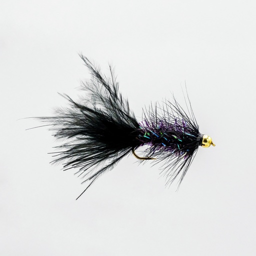 Bead Head Crystal Bugger Black (STREAMER)