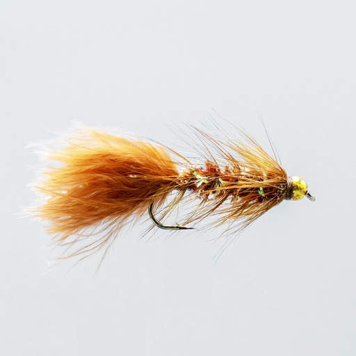 Bead Head Crystal Bugger Brown (STREAMER)