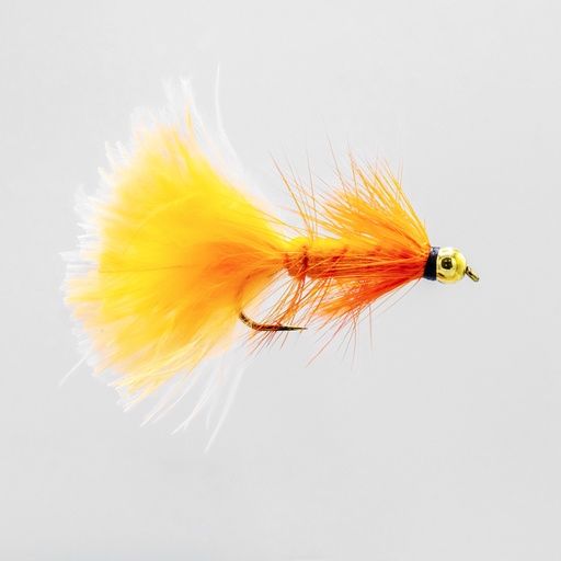 Bead Head Orange Woolly Bugger 