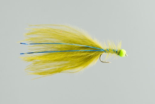 olive damsel Fl green bead