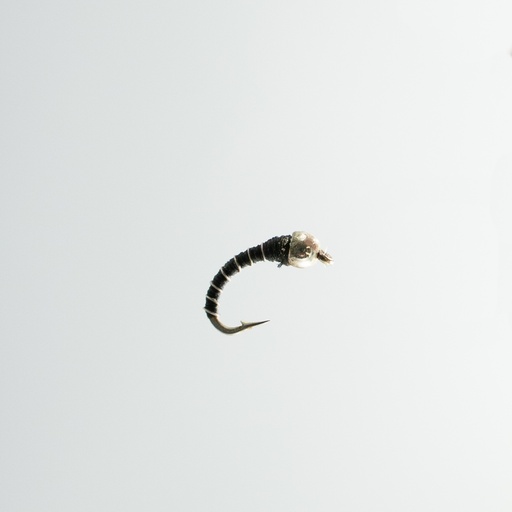 NEPTUNE FLIES - Zebra midge Black