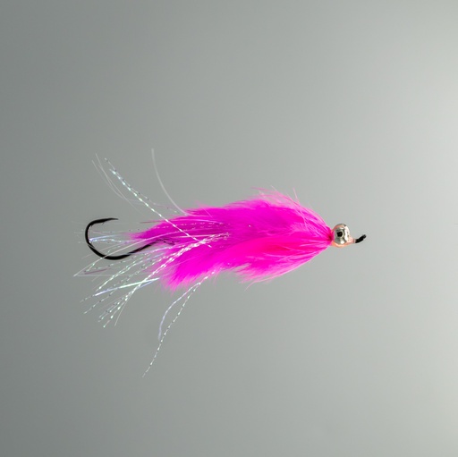 [077-10002] NEPTUNE FLIES - Articulated Hareball Leech - Bubblegum