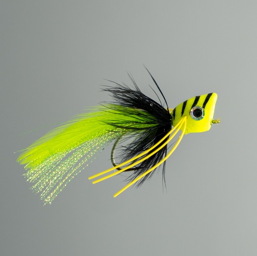 NEPTUNE FLIES - Hard popper chartreuse