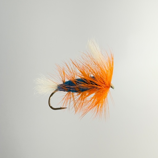 Blue Bomber Orange Hackle