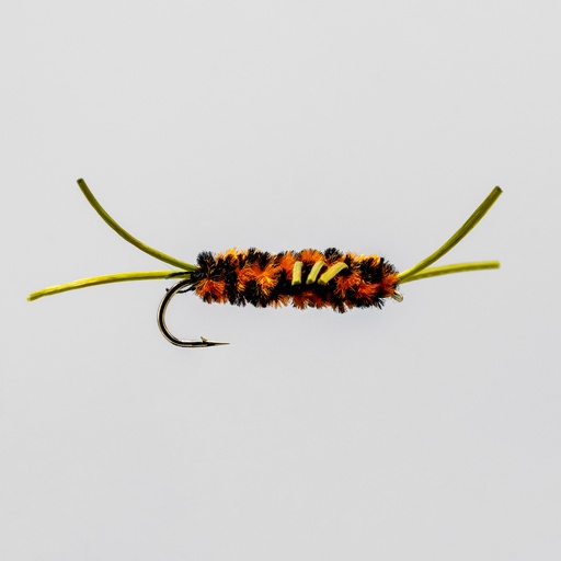 Pat's Rubber Legs Black / Orange