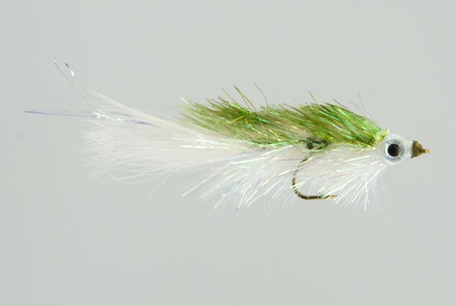 [094-21602-1] Shimmering Minnow - Olive & White