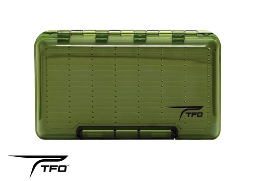 [FB H856] TFO -  Olive Double-sided Waterproof Streamer Slit Foam Fly Box